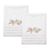 Izod Catalina 2-pc. Floral Bath Towel In White