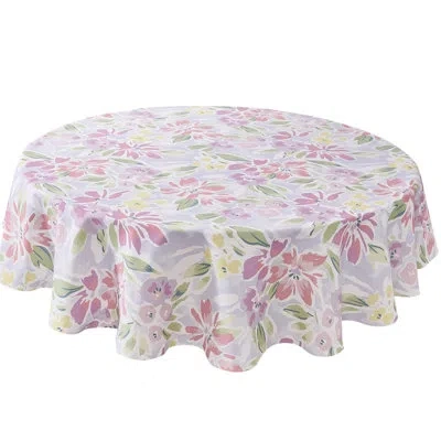 Izod Catalina 70" Round Tablecloth In Multicolor