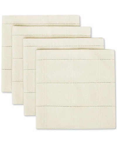 Izod Chadwick Fabric Napkins, Set Of 4 In Ivory