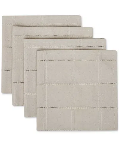 Izod Chadwick Fabric Napkins, Set Of 4 In Linen