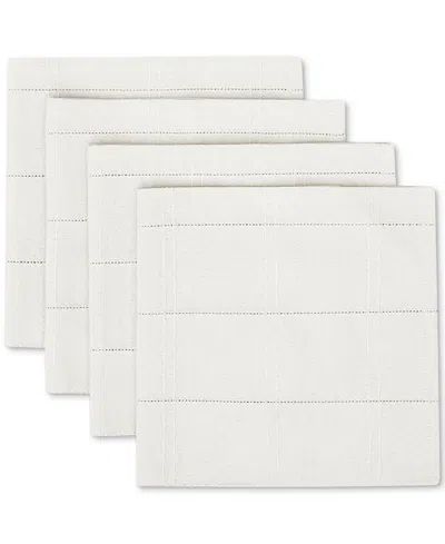 Izod Chadwick Fabric Napkins, Set Of 4 In White