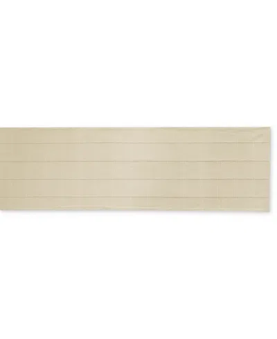 Izod Chadwick Lurex Runner, 14" X 108" In Linen Gold