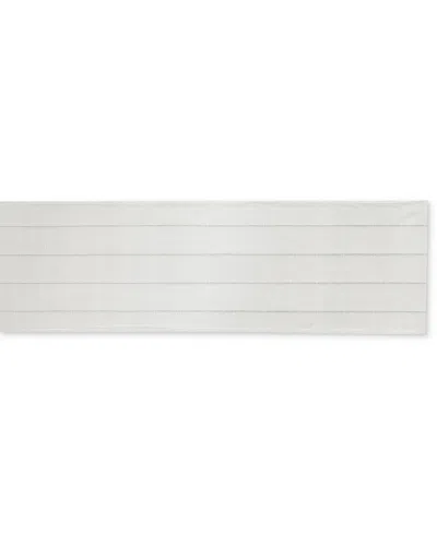 Izod Chadwick Lurex Runner, 14" X 108" In White Silver