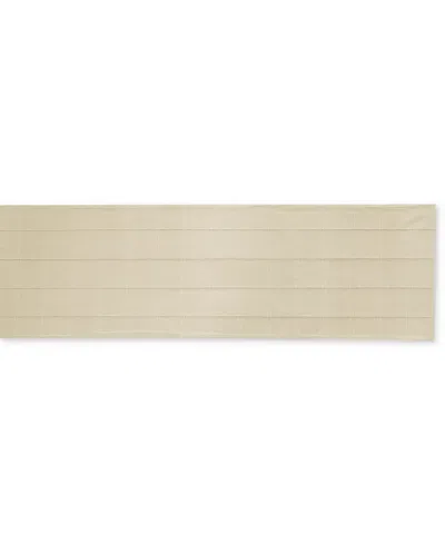 Izod Chadwick Lurex Runner, 14" X 72" In Linen Gold