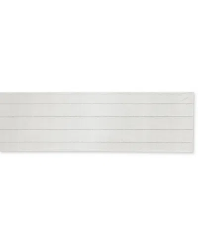 Izod Chadwick Lurex Runner, 14" X 72" In White Silver