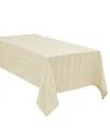 Izod Chadwick Lurex Tablecloth, 52" X 70" In Linen Gold