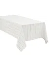 Izod Chadwick Lurex Tablecloth, 60" X 102" In White Silver
