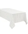 Izod Chadwick Lurex Tablecloth, 60" X 144" In White Silver