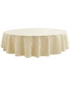 Izod Chadwick Lurex Tablecloth, 70" Round In Linen Gold