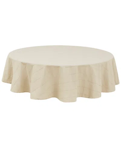 Izod Chadwick Tablecloth, 70" Round In Ivory