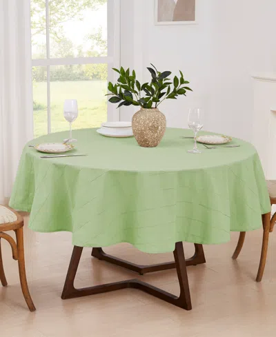 Izod Chadwick Tablecloth, 70" Round In Laurel