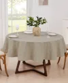 Izod Chadwick Tablecloth, 70" Round In Linen