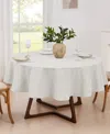 Izod Chadwick Tablecloth, 70" Round In White