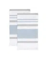 Izod Clubhouse Stripe 2-pc. Fingertip Towel Set, 11" X 18" In Blue