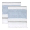 Izod Clubhouse Stripe 2-pc. Hand Towel In Blue