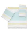 Izod Clubhouse Stripe 3-pc. Towel Set In Aqua