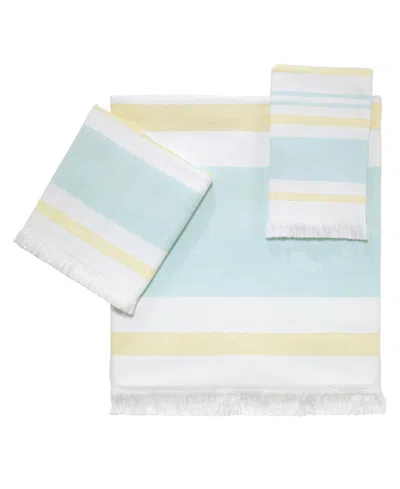 Izod Clubhouse Stripe 3-pc. Towel Set In Blue