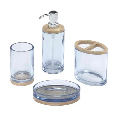 Izod Cove 4-piece Bath Accessory Set In Brown