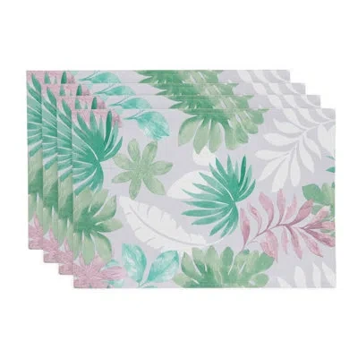Izod Cove Palm 4-pack Placemat Set In Green