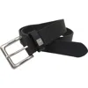 Izod Cut Edge Leather Belt In Black