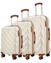Izod Fit 3pc Lightweight Hard Shell Luggage Set