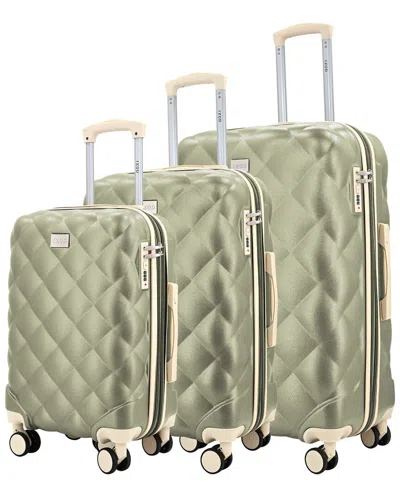 Izod Fit 3pc Lightweight Hard Shell Luggage Set