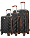 Izod Fit 3pc Lightweight Hard Shell Luggage Set