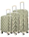 Izod Fit 3pc Lightweight Hard Shell Luggage Set