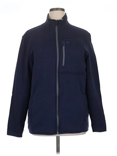 Pre-owned Izod Fleece Jacket In Blue