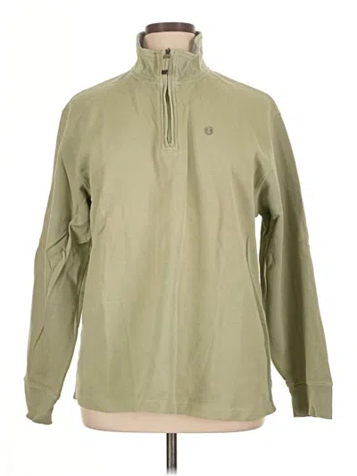 Pre-owned Izod Fleece Jacket In Green