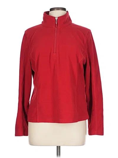Pre-owned Izod Fleece Jacket In Red