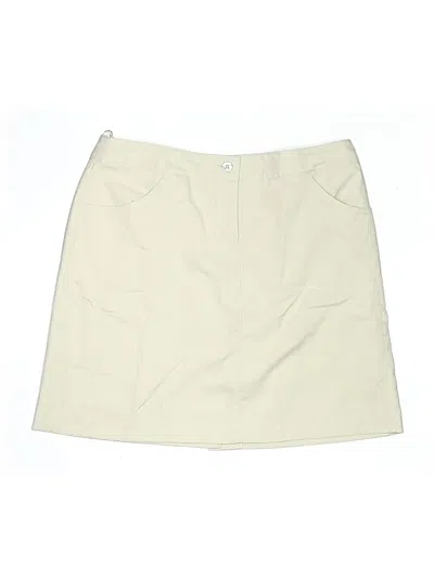 Pre-owned Izod Formal Skirt In Ivory
