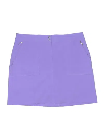 Pre-owned Izod Golf Active Skort In Purple