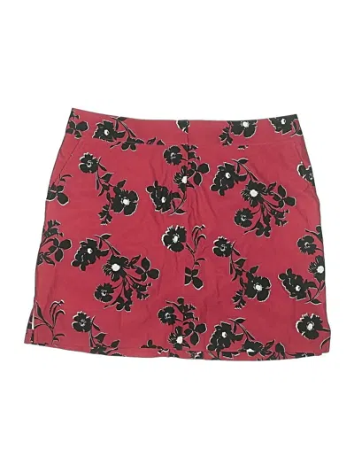 Pre-owned Izod Golf Active Skort In Red
