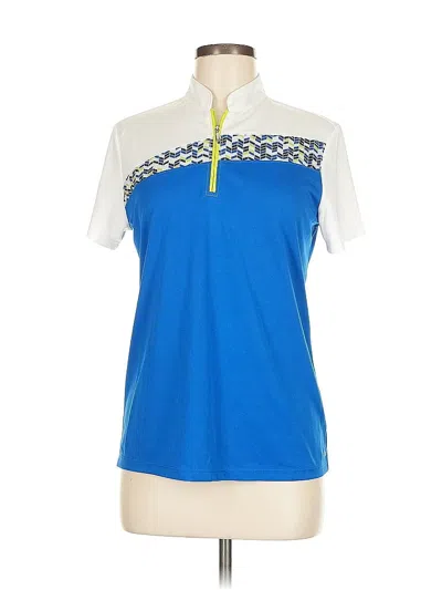 Pre-owned Izod Golf Short Sleeve Polo Shirt In Blue