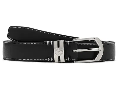 Izod Golf Stretch Perf Leather Belt Men's Belts Black: Sm (30-32)