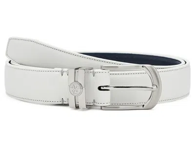 Izod Golf Stretch Perf Leather Belt Men's Belts White: Md (34-36)