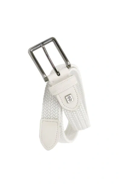 Izod Golf Woven Stretch Belt In White