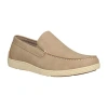 Izod Houlton Mens Moc Closed Toe Loafers In Nude