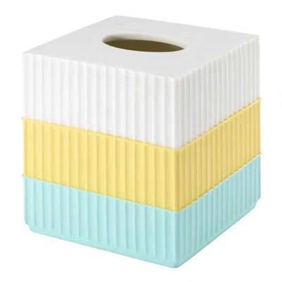 Izod Iz Clubhouse Str Aqua Tissue Box Cover
