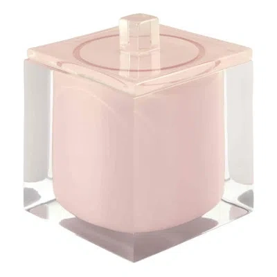 Izod Iz Marina Pink Bath Bathroom Storage Container In Clear;pink