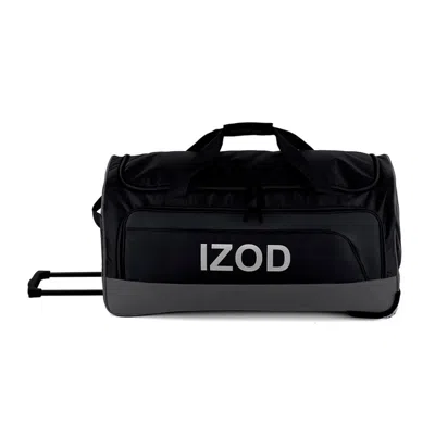 Izod Katy 30" Carry-on Rolling Duffel In Black
