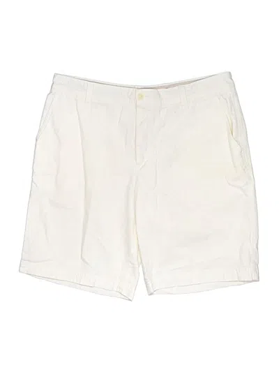 Pre-owned Izod Khaki Shorts In Ivory