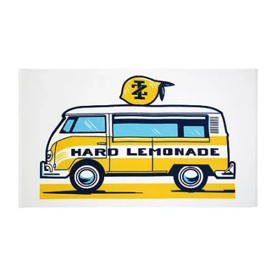 Izod Lemonade Truck Beach Towel In Yellow