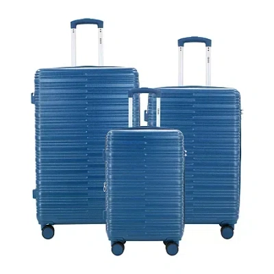 Izod Liam 3-pc. Softside Expandable Lightweight Luggage Set In Blue