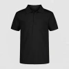 Izod Little & Big Boys Short Sleeve Wrinkle Resistant Moisture Wicking Polo Shirt In Black