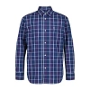 Izod Little & Big Kid Boys Point Collar Long Sleeve Dress Shirt In Blue