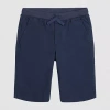 Izod Little & Big Kid Boys Stretch Fabric Adjustable Waist Hybrid Short In Blue