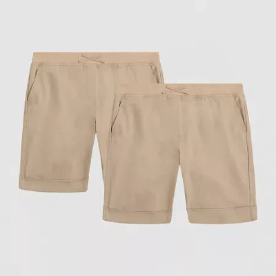 Izod Little & Big Kid Girls 2-pc. Pull-on Short In Brown