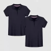 Izod Little & Big Kid Girls Short Sleeve Regular Fit 2-pc. Polo Shirt In Blue